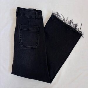 Zara Girls Ankle Cropped Jeans with Frayed Hem